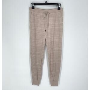 Alfani NEW Womens Jogger PJ Lounge Pants Sleep Size XS Spacedye Sheepskin Tan